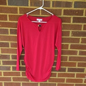 B19 JohnPaulRichard Vibrant Pink Long Sleeve Top Sz PM